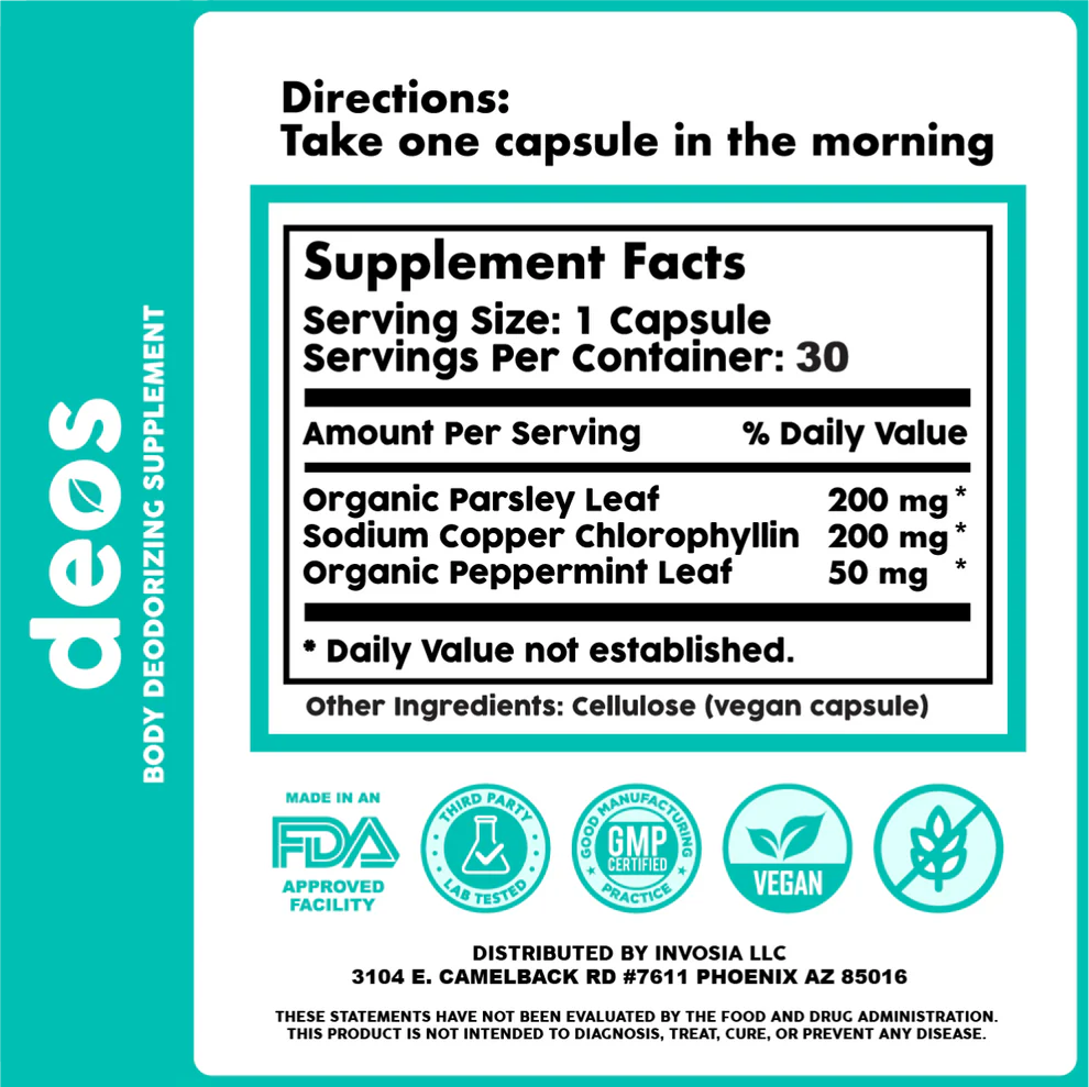 Deos™ Natural Body Deodorizer