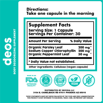 Deos™ Natural Body Deodorizer